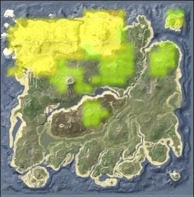 Sur la carte "The Island", on peut retrouver :