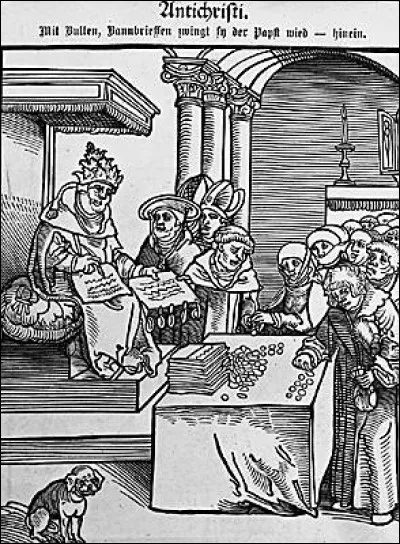 Qui a r&eacute;dig&eacute; les 95 th&egrave;ses contre le commerce d'indulgence ?