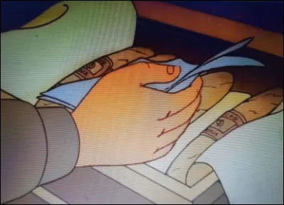 Tintin découvre d'autres cigares (vides) avec un message.
Que dit-il ?