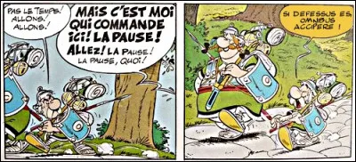 R&eacute;cr&eacute;ation > Cela ressemble &agrave; du latin (comme &agrave; Alain... Deloin), mais en est-ce ? "Rapeti-peta petipa petibus, ..." Trouvez la suite, gr&acirc;ce &agrave; la version latine donn&eacute;e par Ast&eacute;rix !