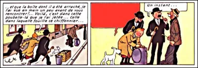 Comme il a bonne mémoire, Milou-le-malin lui garde un chien de sa chienne, quelques pages plus tard... Sous quelle forme ?