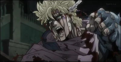 Caesar Zeppeli meurt écrasé par un débris. Quelle est la forme de ce débris ?