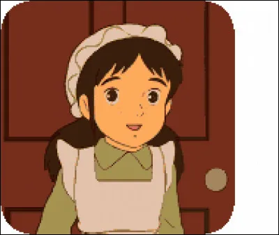 Quel est le nom de cette jeune fille qui travaille en tant que servante au pensionnat, pour gagner de l'argent et aider sa famille ?