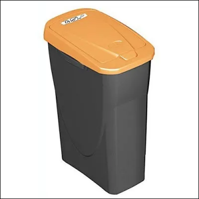Que ne devez-vous pas jeter dans la poubelle orange clair ?