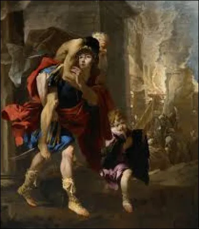 Énée atteint ainsi Thrace, puis Délos et arrive en Crète. Il y fait un songe. De quoi s'agit-il ?