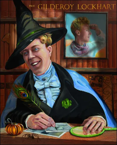 À qui Gilderoy Lockhart a-t-il attribué le mérite d'avoir sauvé un village entier de loups-garous ?
(Chambre des secrets )