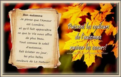 Enfin, vous terminez l'année en récitant votre poésie préférée : "L'Automne" de Théodore de Banville. Par quel vers commence et se termine cette jolie poésie ?