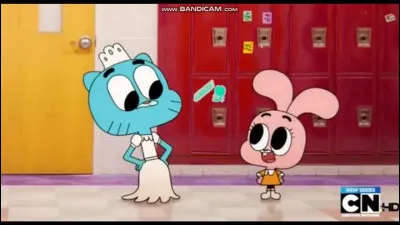 Pourquoi Gumball porte-t-il la robe de mariée de Nicole ?