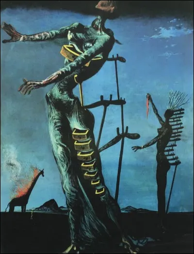 À qui doit-on "La Girafe en feu" ?