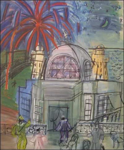 Qui a peint "Feu d'artifice sur le casino de Nice" ?