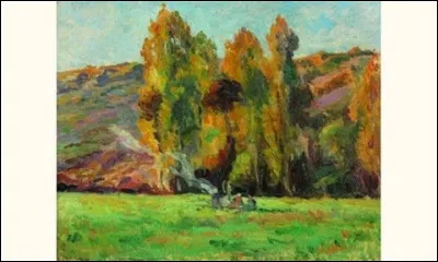 Qui a peint "Feu de bois à Bessy-sur-Cure, coteaux" ?