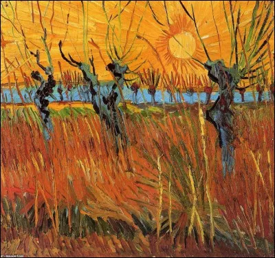 Qui a représenté "Le Verger en feu" ?