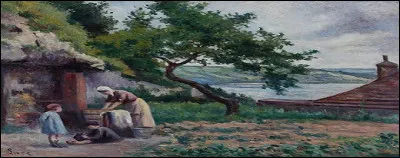 Le matin révèle les parfums des bois, les lessives dégagent des effluves délicats.
Tout cela pénètre la mémoire et l'arôme du thé est pareil à une chanson montant vers les [...].
 Le mot doit rimer avec l'un de la première phrase de l'énoncé.