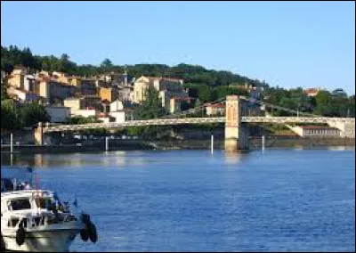 Petite ville de 6 800 habitants du département de l'Ain, bordée par la Saône :