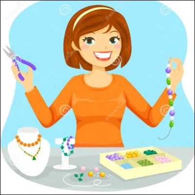 Cette femme est bijoutière.