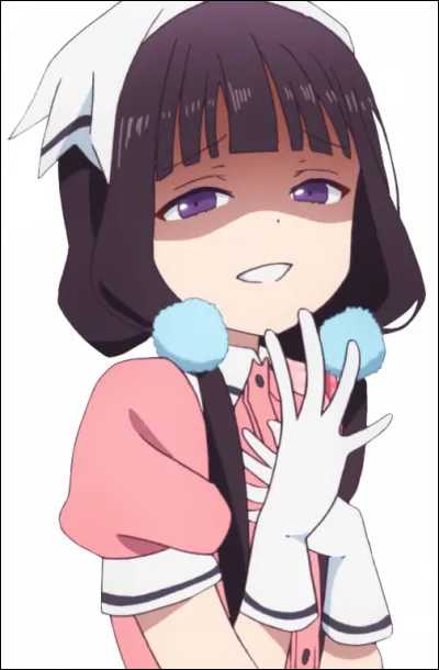 Comment se nomme cette employée d'un maid café ?