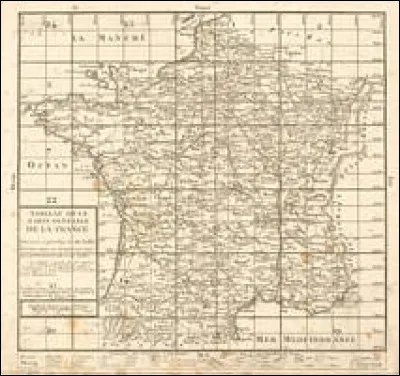 Quels géographes ont publié la première carte détaillée du territoire français au XVIIIe siècle ?