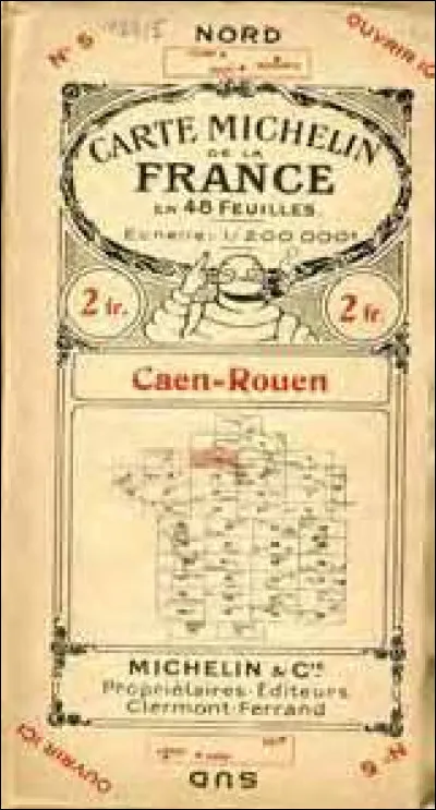 À quelle occasion la première carte routière Michelin a-t-elle été créée en 1905 ?