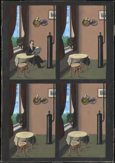 À qui appartient l'uvre "L'homme au journal" ?