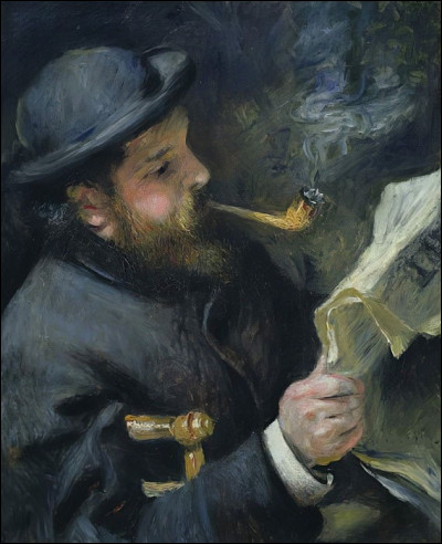 Qui a représenté Claude Monet lisant son journal ?
