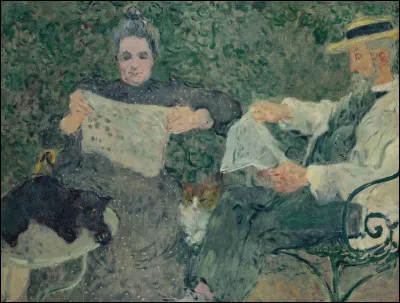 À qui doit-on la toile "La Lecture du journal, Marguerite et Victor" ?