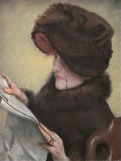 Et voici la toile intitulée "Le Journal", signée :