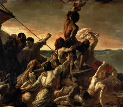 Le tableau "Le Radeau de La Méduse" est exposé au Musée du Louvre.