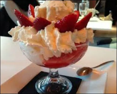 Peut-on retrouver des boules de vanille dans la fraise melba ?