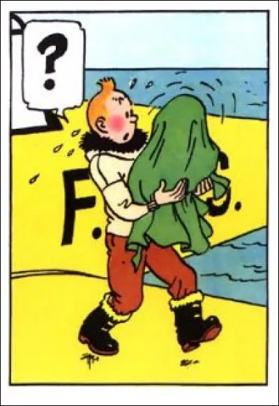 Là encore, ça risque de lui péter au nez. Mais qui sera le dindon de la F.*.*.S, si l'on en croit le sigle derrière notre héros ?