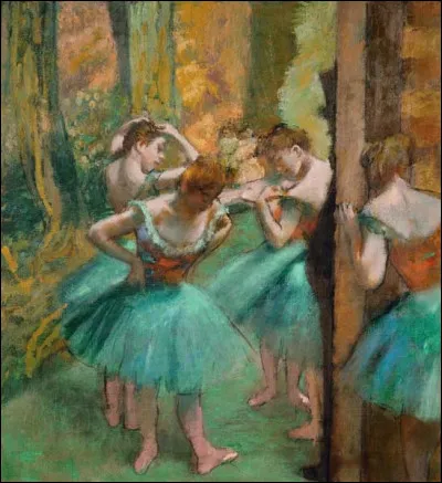 Qui a peint "Danseuses en rose et vert" ?