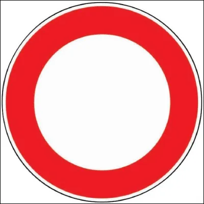 Cette forme de panneau veut dire :