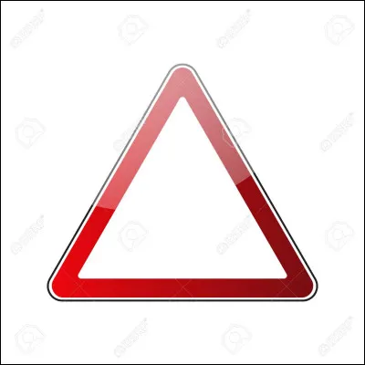 Cette forme de panneau veut dire :