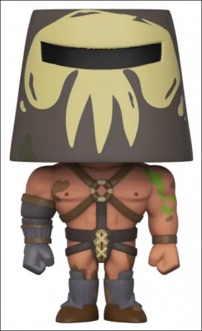 Dans l'épisode deux "À la recherche de la pierre verte", le personnage Hémorragie porte un masque pour cacher...