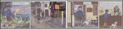 Décidément, Tintin a les moyens ! Il se paye encore l'hôtel, en Écosse, à l'enseigne ... (à la case 2).