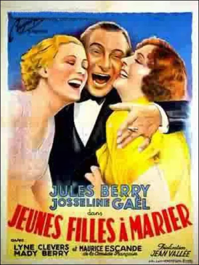 Avant cela, le premier film français réalisé en couleur a été "Jeunes filles à marier", sorti en 1935, avec Jules Berry et Maurice Escande. Qui l'a réalisé ?