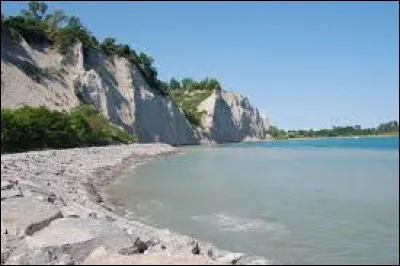 Où peut-on voir les falaises de Scarborough ?