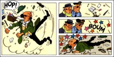 Tryphon Tournesol, bien que d'ordinaire réservé, nous a habitué à quelques facéties au fil du temps : que tente-t-il de montrer, de sa jeunesse sportive, à Laszlo Carreidas ?