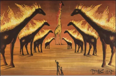 Quelle est cette lithographie peinte par Salvador Dali en 1975 ?