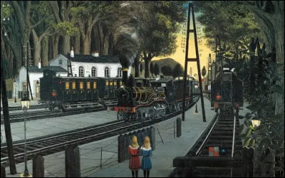 Qui a réalisé le tableau "Gare Forestière" ?