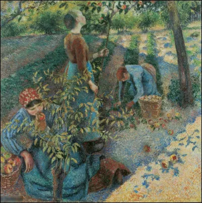 Qui a peint "La cueillette des pommes" ?