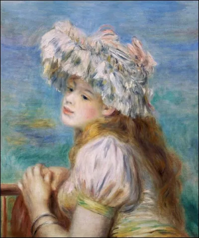 Qui a réalisé le tableau "Portrait de jeune femme au chapeau" ?