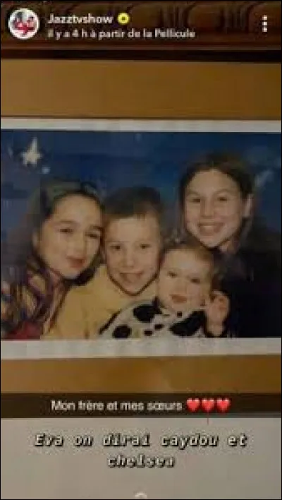 Jazz et Eva ont-elles d'autres frères ou soeurs ?