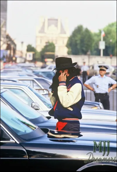 Michael adorait visiter le musée du Louvre, devant quel hôtel, dans lequel Michael aimait séjourner, se trouvait-il sur cette photographie ?