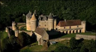 Ce beau château domine la vallée de la Dordogne, il se trouve sur la commune de Sainte-Mondane. Quel est son nom ?