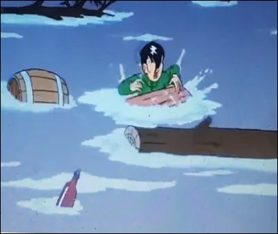 Un jeune homme se noie, Tintin tente de le sauver. De qui s'agit-il ?