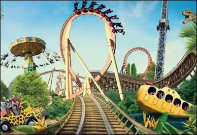 Comment s'appelle ce parc d'attractions basé sur cinq thèmes et ayant des attractions à sensations, aquatiques et pour enfants ?