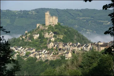 Le long d'une arête rocheuse le village étire ses maisons aux toits de lauze jusqu'à la forteresse, c'est...