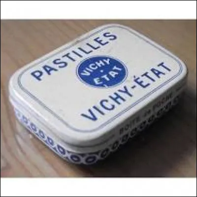 En quelle année la pastille de Vichy a-t-elle été créée ? 
De quelle forme est-elle ?