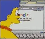 Dans cet pisode que fait Marge sur google ?