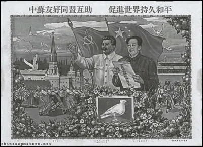 La Chine et l'URSS signent un traité d'amitié, d'alliance et d'assistance mutuelle, le 14 février ...